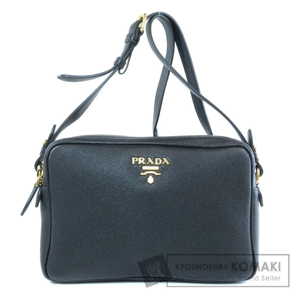 Prada Logo Shoulder Bag Calfskin
